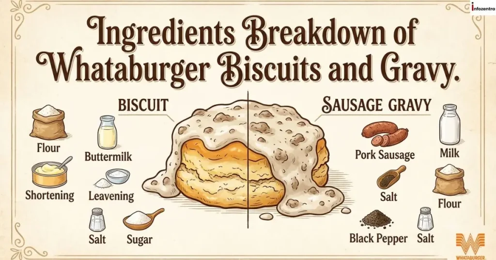ingredients-breakdown-of-whataburger-biscuits-and-gravy Ingredients Breakdown of Whataburger Biscuits and Gravy